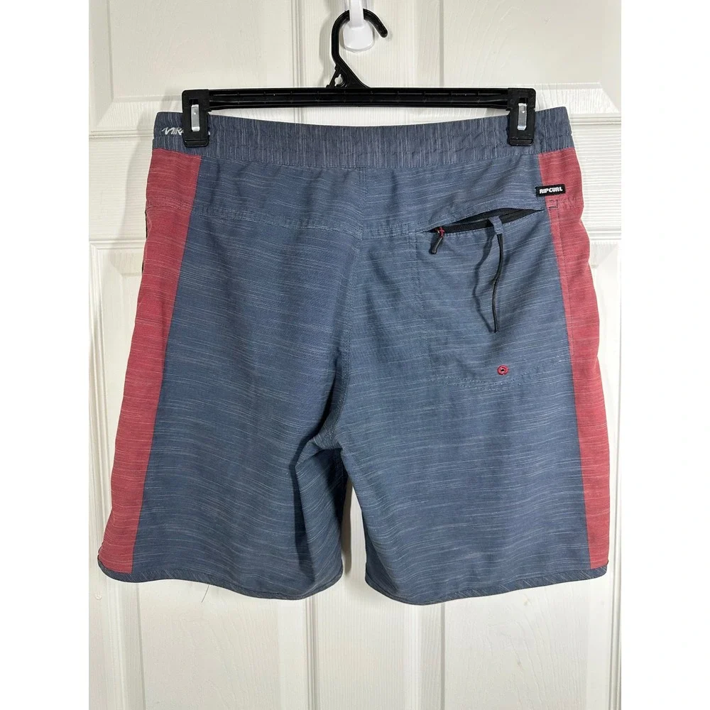 Rip Curl Board Shorts Mens 32 Blue Mirage Colorblock Surf Trunks Swimwear 7259
